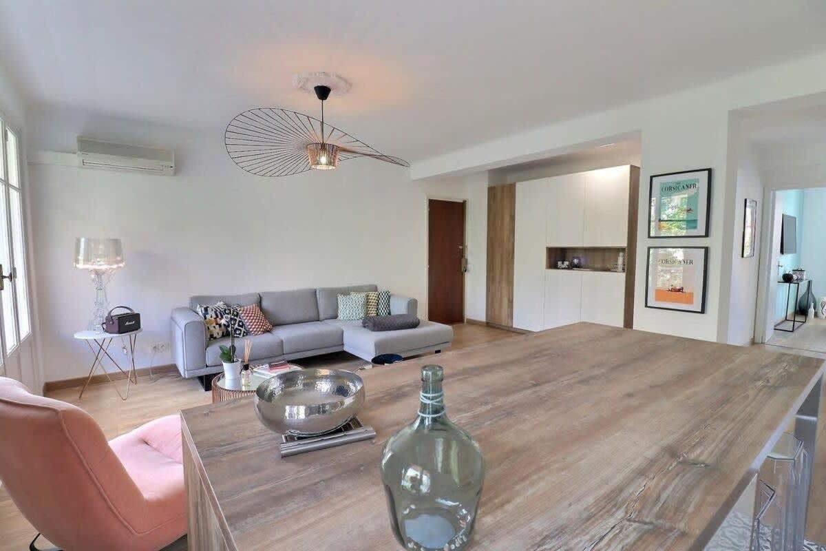 Charmant T2 Avec Balcon - Parking, Ac, Wifi Ajaccio  Bagian luar foto